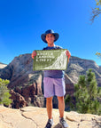 Angels Landing Chains Summit Flag