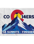 Colorado 14er Finisher Summit Flag