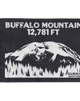 Charcoal Buffalo Mountain summit flag featuring 12,781 ft elevation, Silverthorne Colorado hiking keepsake and gift for hikers.