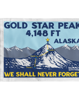 Gold Star Peak Summit Flag - For Onsite Purchases only