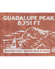 Guadalupe Peak - Summit Flag - Highpoint - Guadlupe Peak Trail - Guadalupe Mountains National Park - perfect addition to hiking gear - perfect hiker gift.