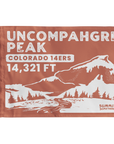 Uncompahgre Peak with Nellie Creek Summit Flag