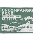 Uncompahgre Peak with Nellie Creek Summit Flag