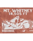 Mt Whitney Summit Flag With Cactus