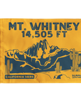 Mt Whitney Summit Flag With Cactus