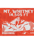 Mt Whitney Summit Flag With Cactus