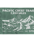 Pacific Crest Trail Flag featuring mountain-inspired design for hikers and backpackers