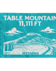 Table Mountain Wyoming Flag featuring a mountain-inspired design celebrating one of Wyoming's most iconic hiking destinations.