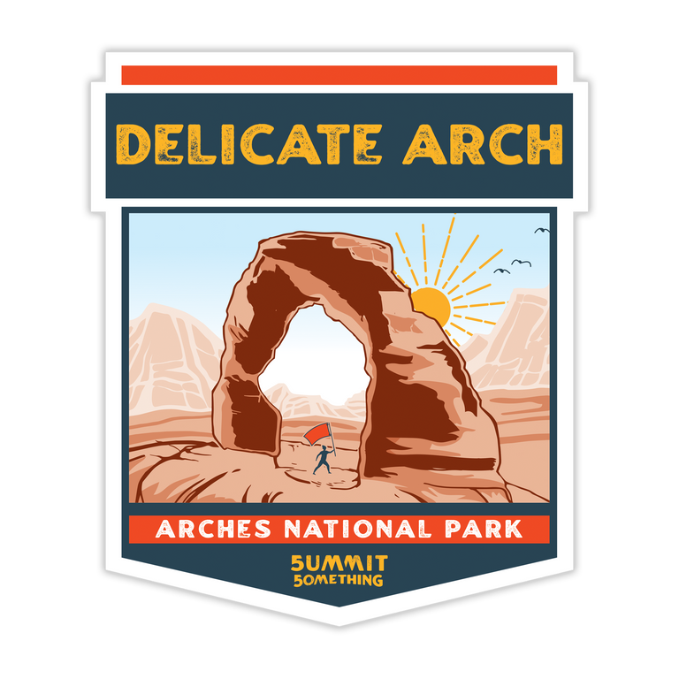 Delicate Arch - Arches National Park Sticker – Summit Something
