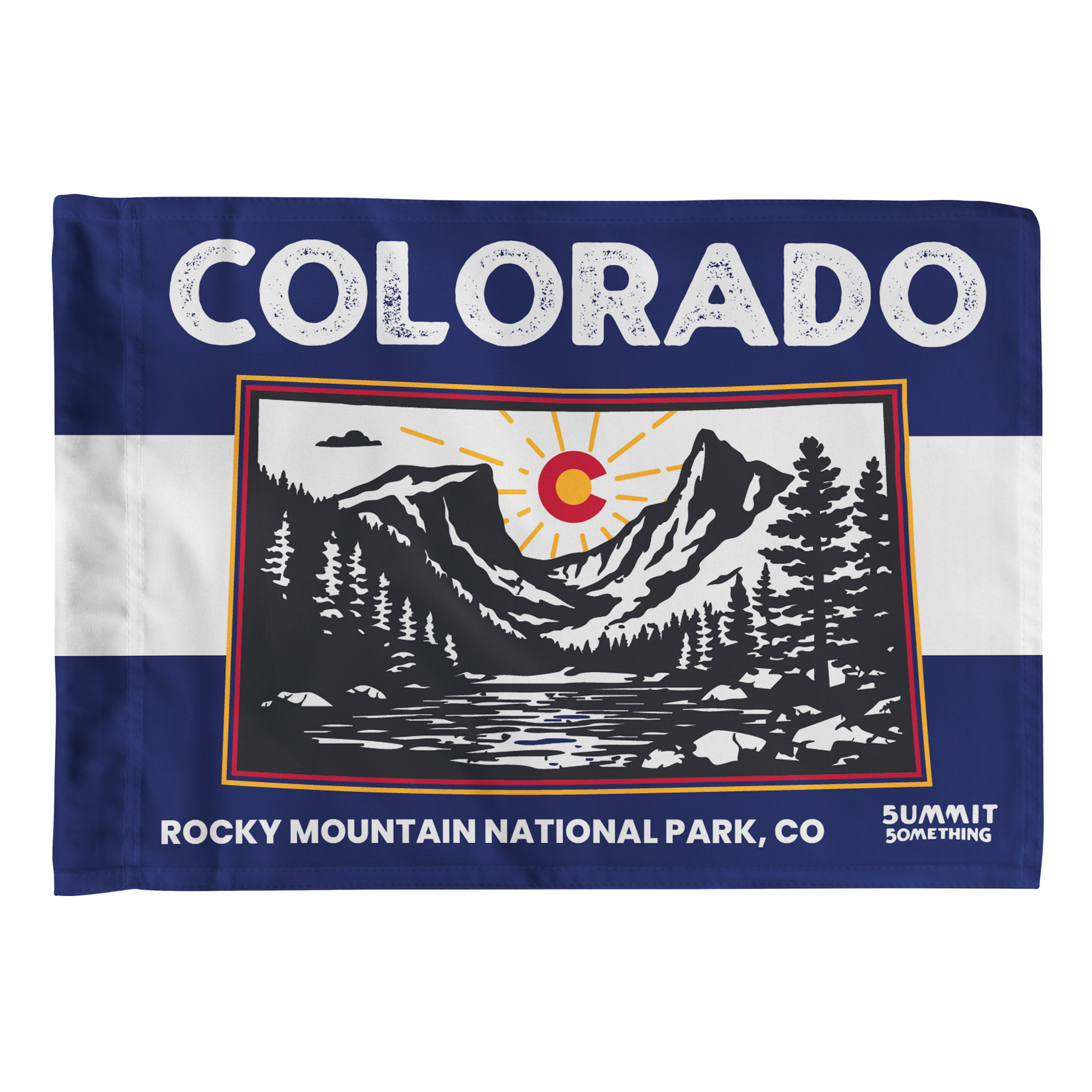 Colorado Rocky Mountain National Park Flag