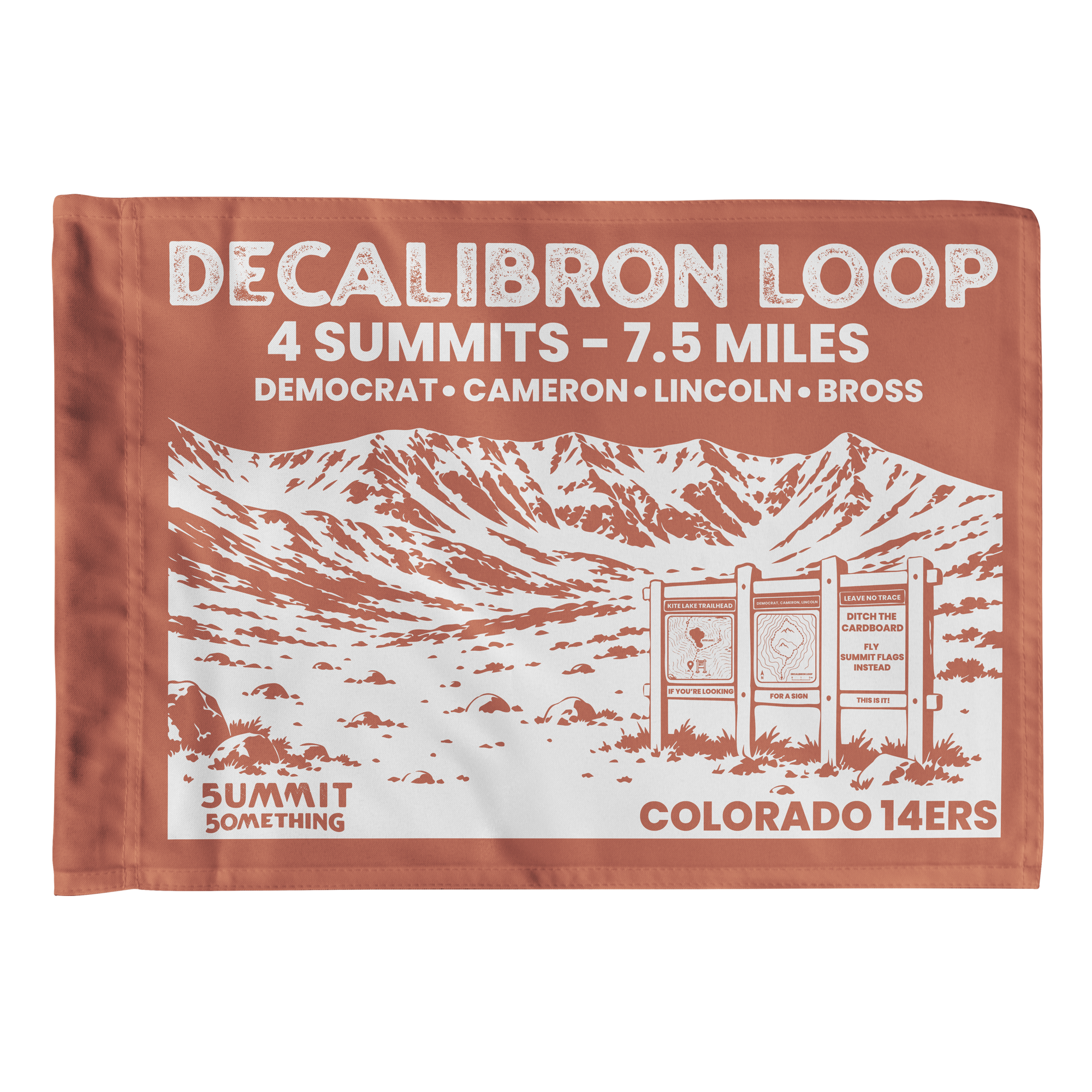 Decalibron Loop | Colorado 14er Summit Flag