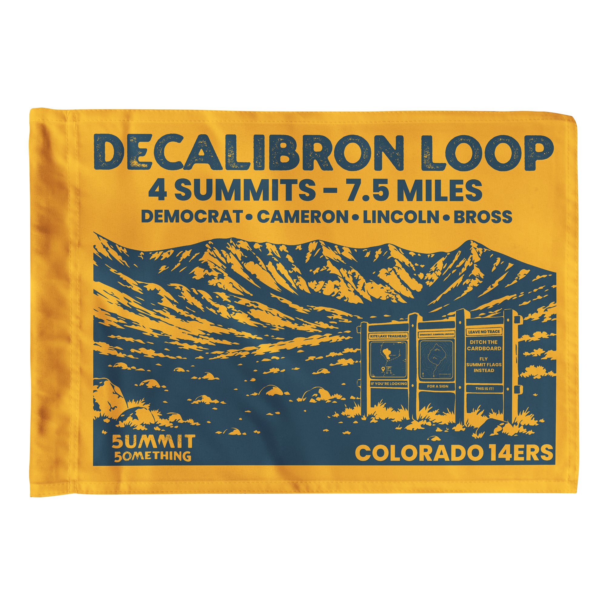 Decalibron Loop | Colorado 14er Summit Flag