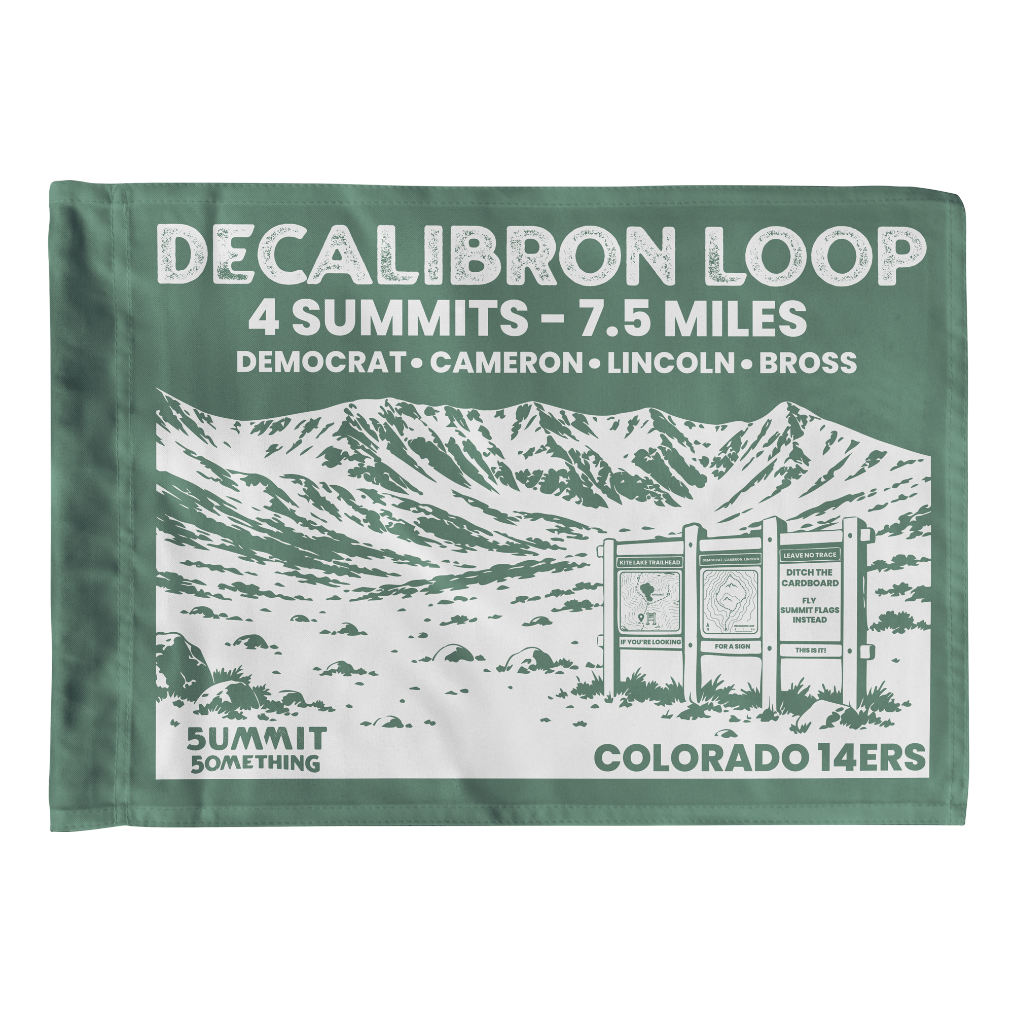 Decalibron Loop | Colorado 14er Summit Flag