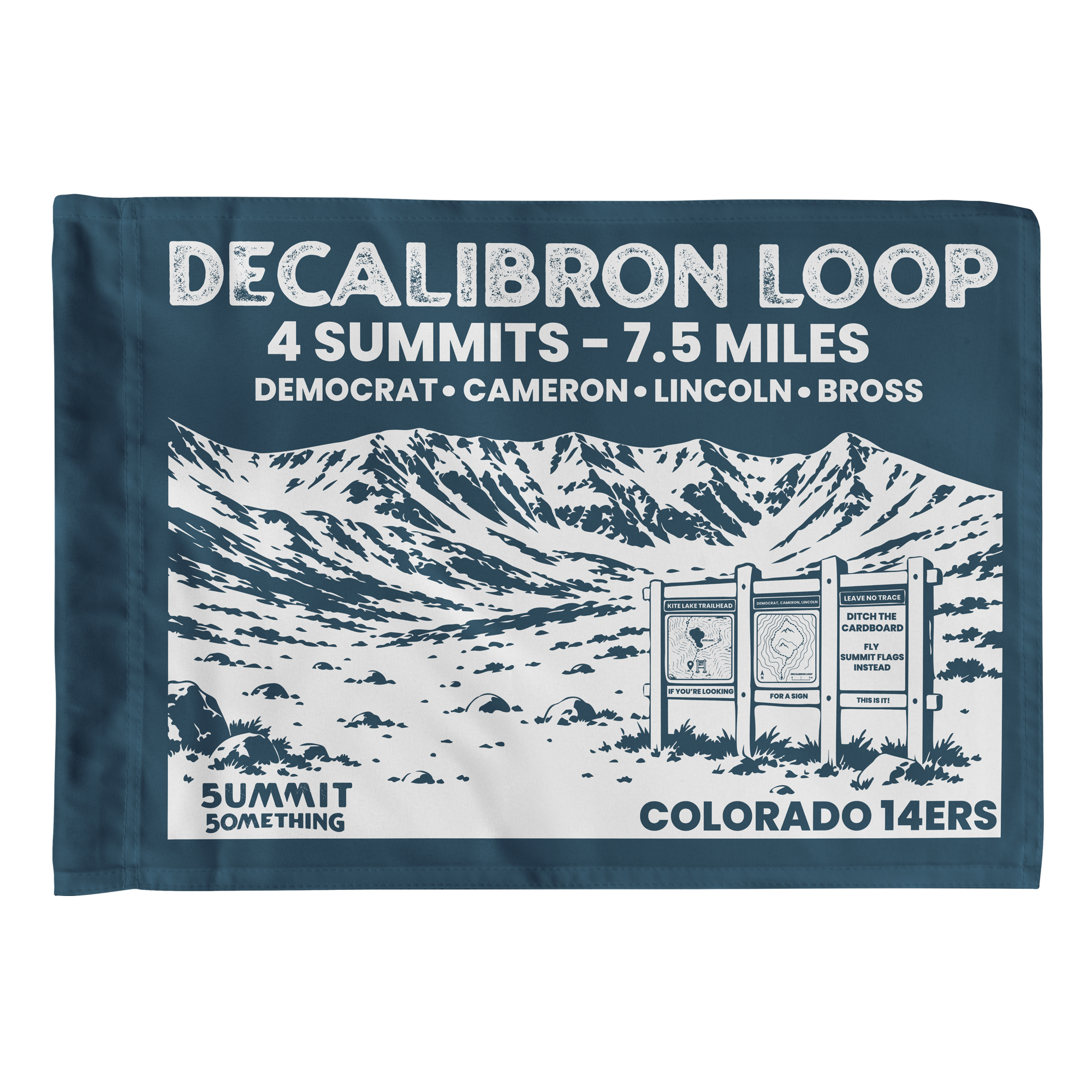 Decalibron Loop | Colorado 14er Summit Flag