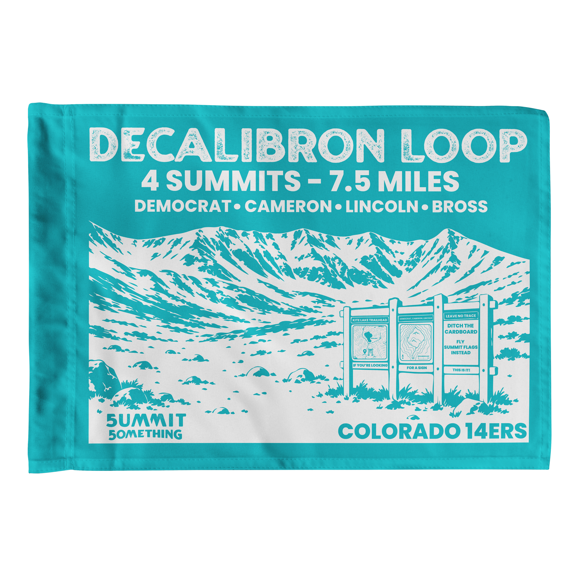 Decalibron Loop | Colorado 14er Summit Flag