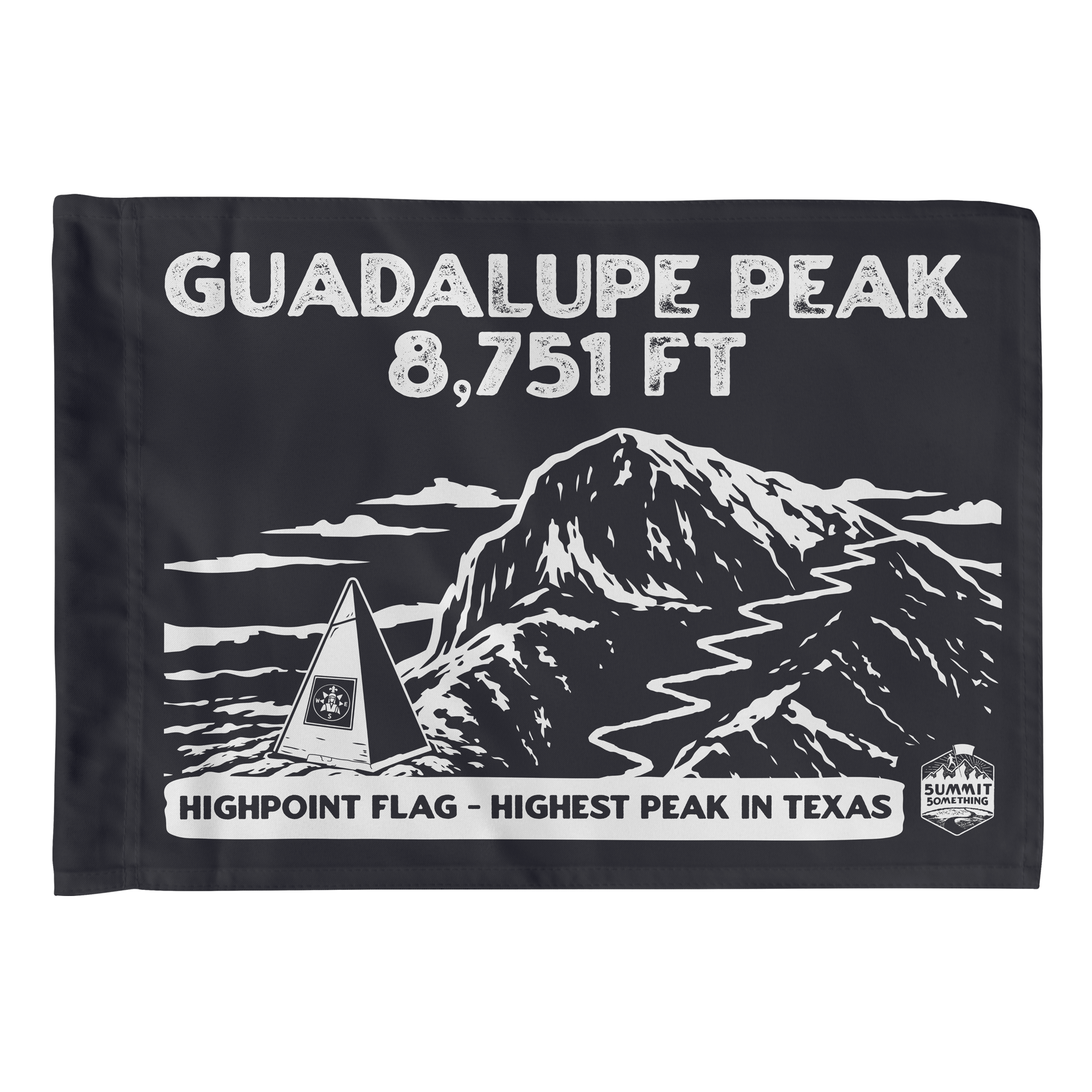Guadalupe Peak - Summit Flag - Highpoint - Guadlupe Peak Trail - Guadalupe Mountains National Park - perfect addition to hiking gear - perfect hiker gift.
