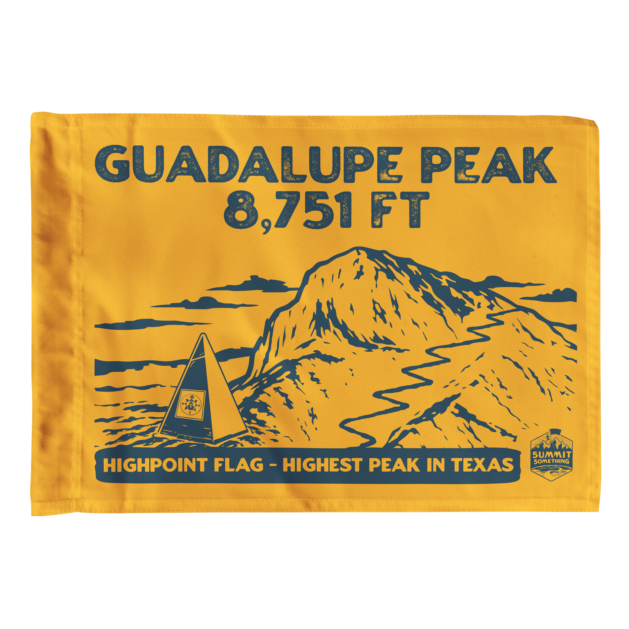 Guadalupe Peak - Summit Flag - Highpoint - Guadlupe Peak Trail - Guadalupe Mountains National Park - perfect addition to hiking gear - perfect hiker gift.