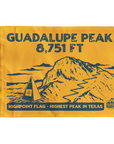 Guadalupe Peak - Summit Flag - Highpoint - Guadlupe Peak Trail - Guadalupe Mountains National Park - perfect addition to hiking gear - perfect hiker gift.