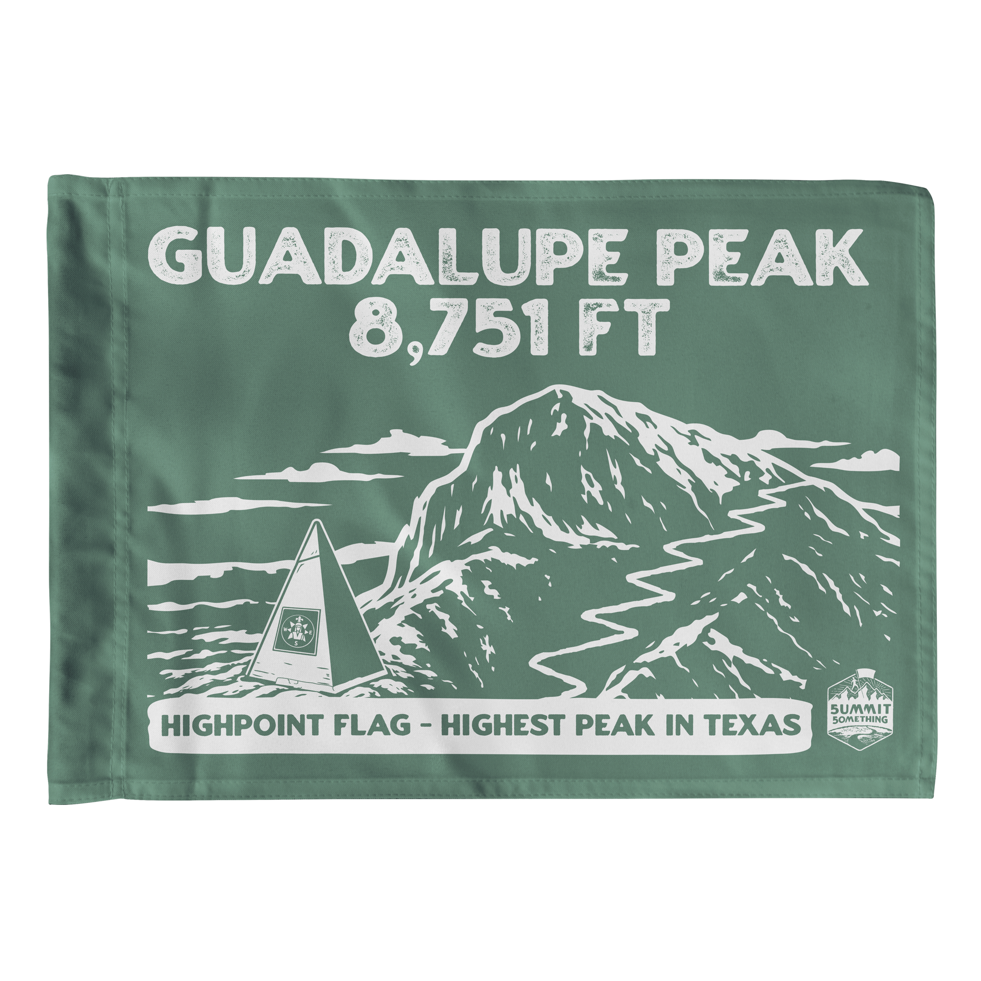 Guadalupe Peak - Summit Flag - Highpoint - Guadlupe Peak Trail - Guadalupe Mountains National Park - perfect addition to hiking gear - perfect hiker gift.