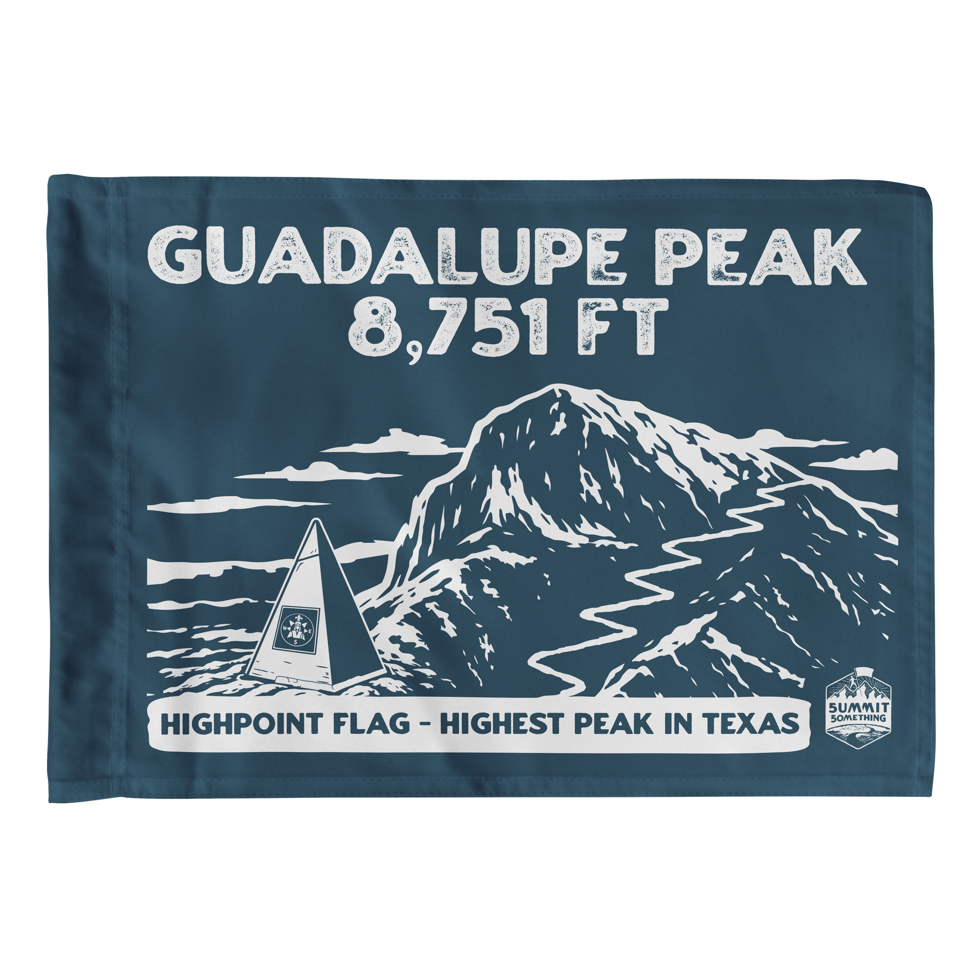 Guadalupe Peak - Summit Flag - Highpoint - Guadlupe Peak Trail - Guadalupe Mountains National Park - perfect addition to hiking gear - perfect hiker gift.