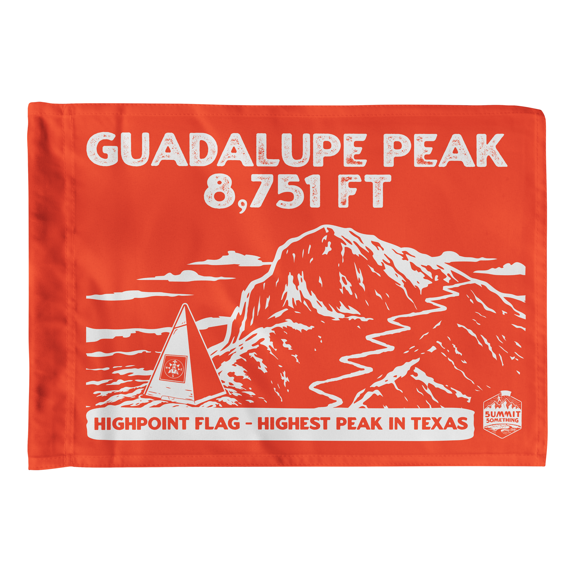 Guadalupe Peak - Summit Flag - Highpoint - Guadlupe Peak Trail - Guadalupe Mountains National Park - perfect addition to hiking gear - perfect hiker gift.