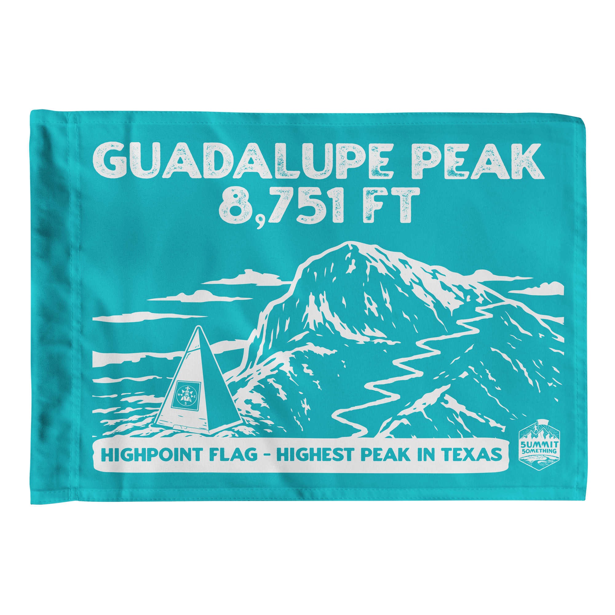 Guadalupe Peak - Summit Flag - Highpoint - Guadlupe Peak Trail - Guadalupe Mountains National Park - perfect addition to hiking gear - perfect hiker gift.