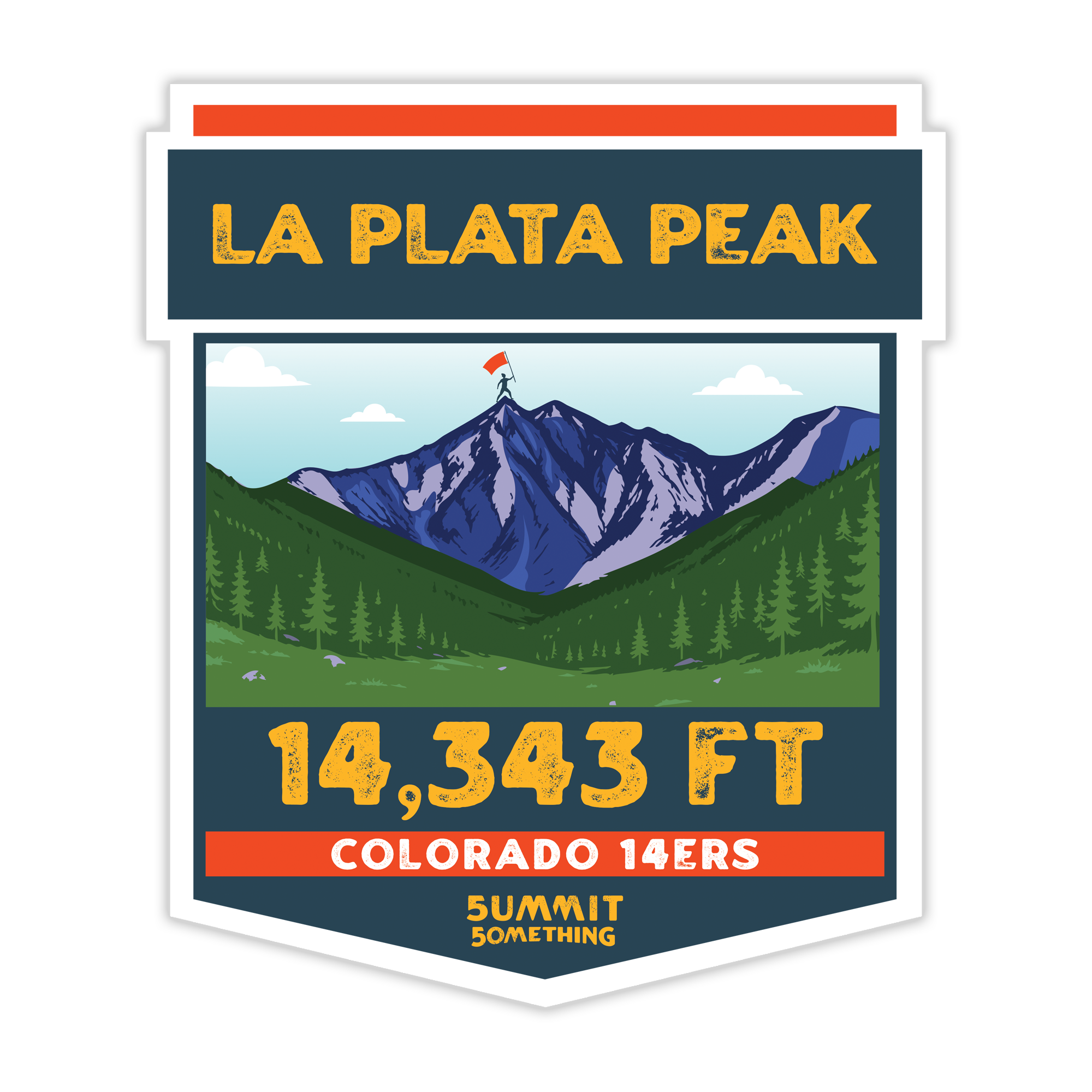 La Plata Peak Sticker – Colorado 14er Summit