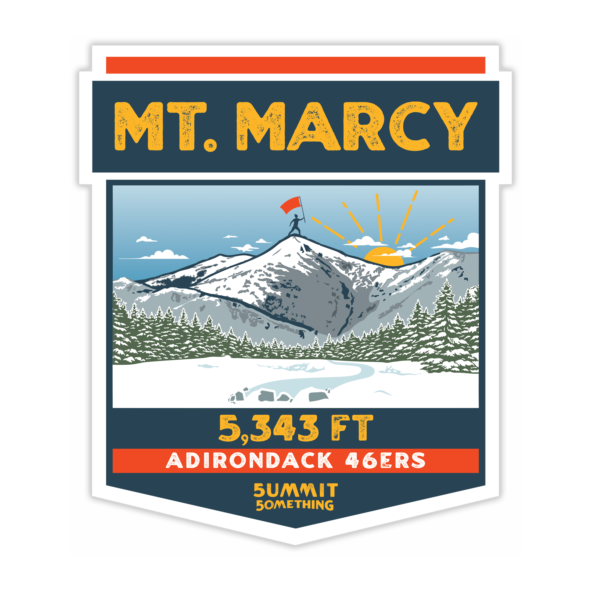 Mt. Marcy Sticker | New York State Highpoint | Adirondack Mountains