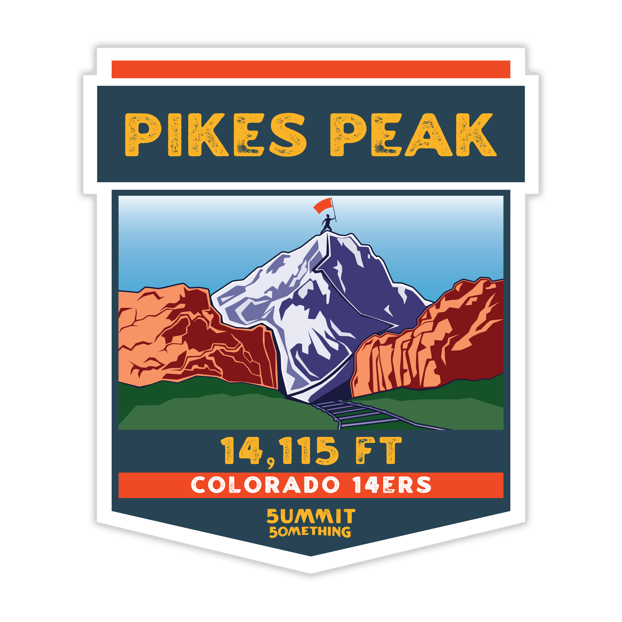Operate Summit Sticker Pikes Peak Sticker – Summit Something