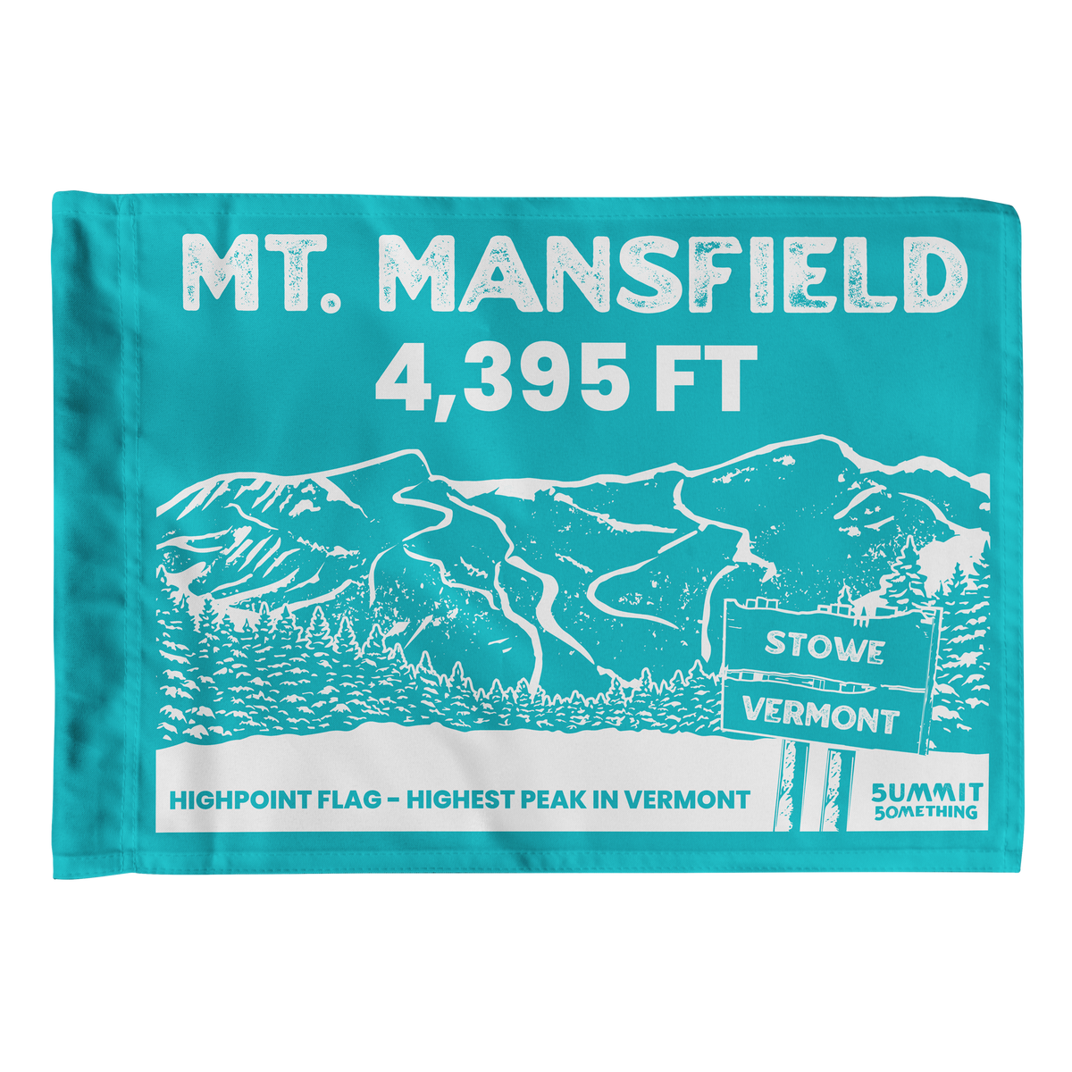 Mt Mansfield Summit Flag | Vermont Highpoint – Summit Something