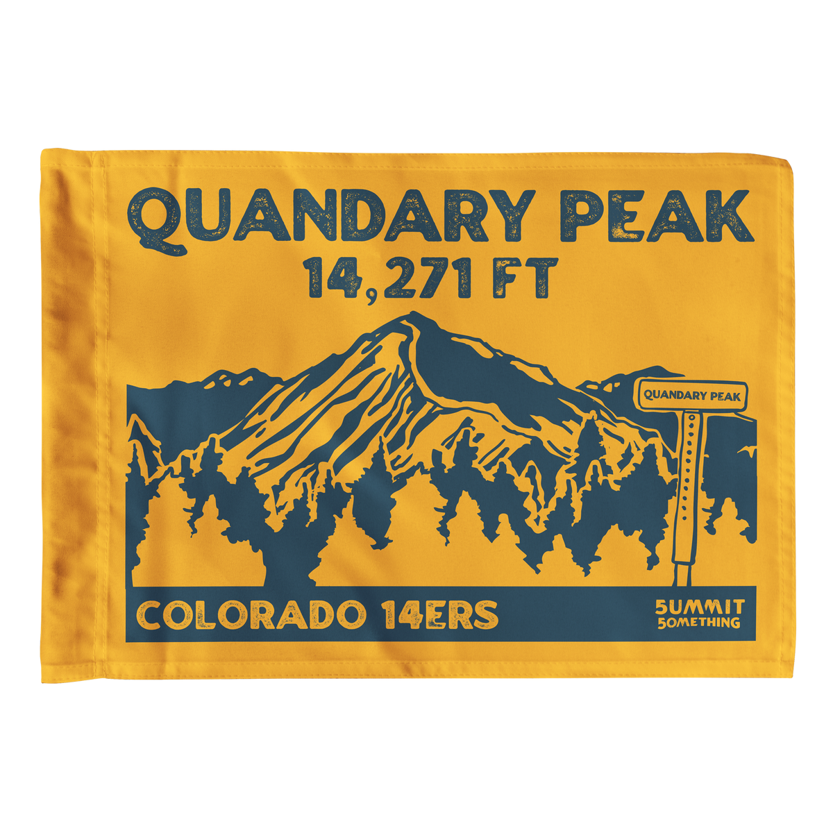 Summit Flag Quandary Peak Summit Flag – Summit Something
