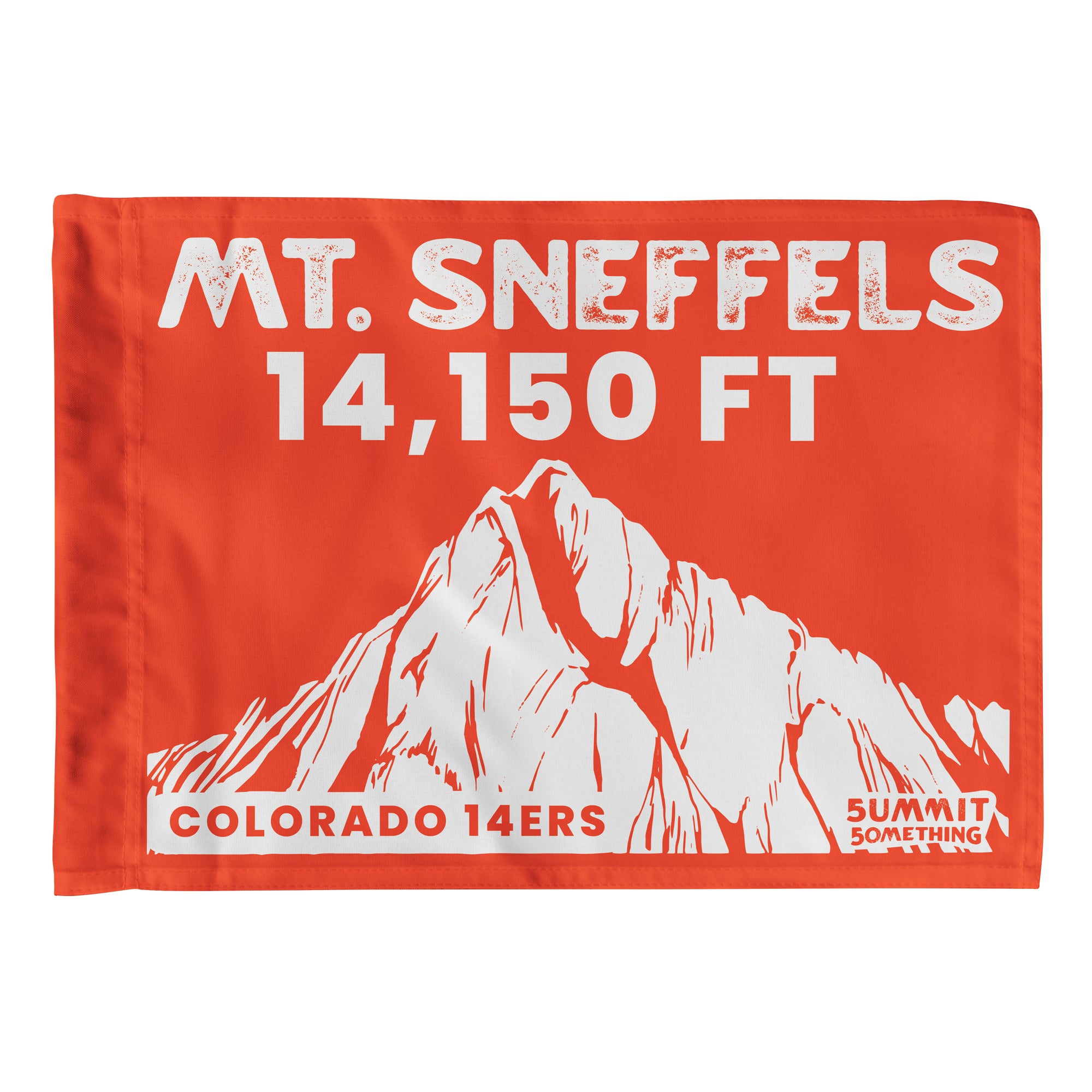 Mt. Sneffels Colorado 14er Summit flag -made by 5ummit 5omtheing - located near Durango, CO