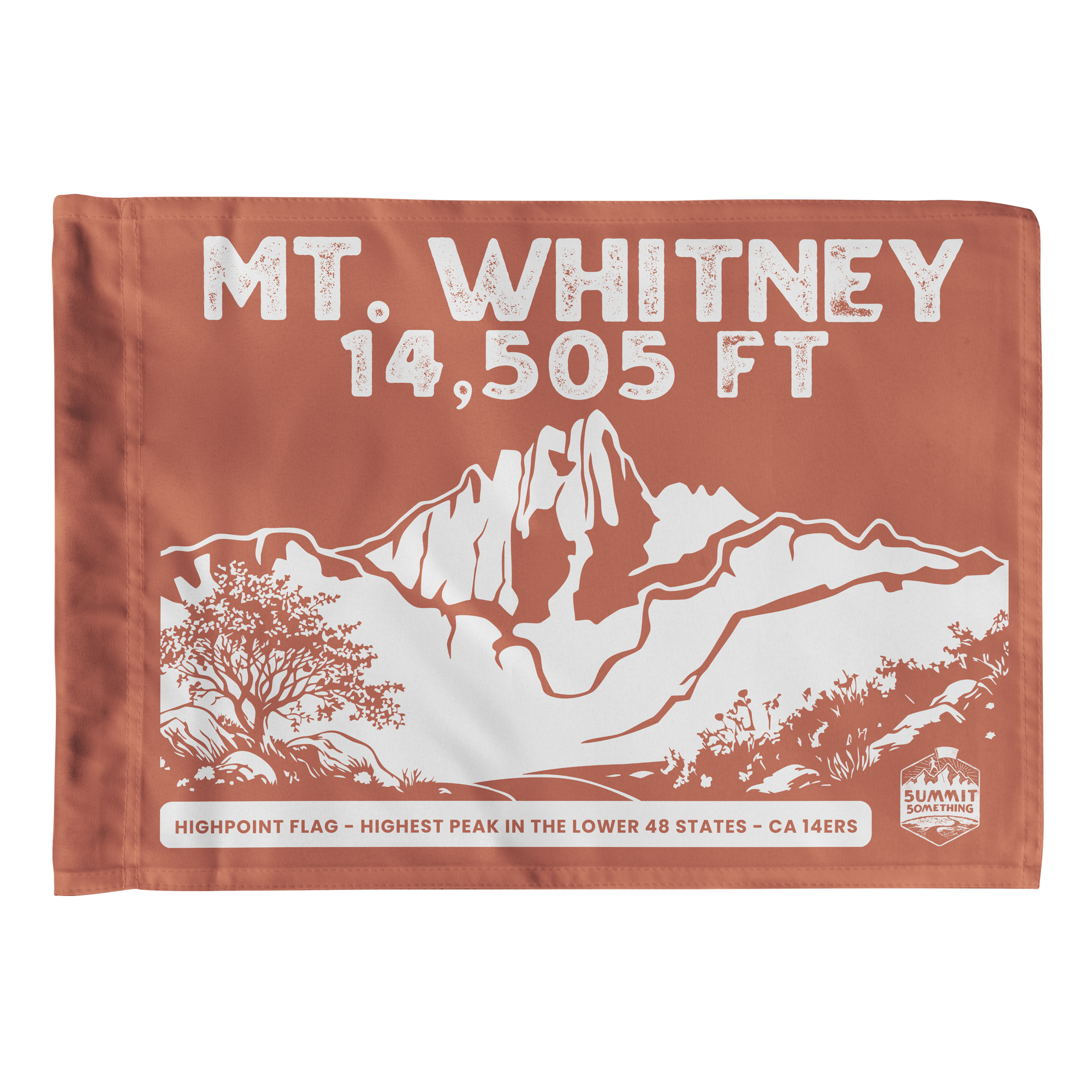 Mt. Whitney summit flag - California State Highpoint | California 14er
