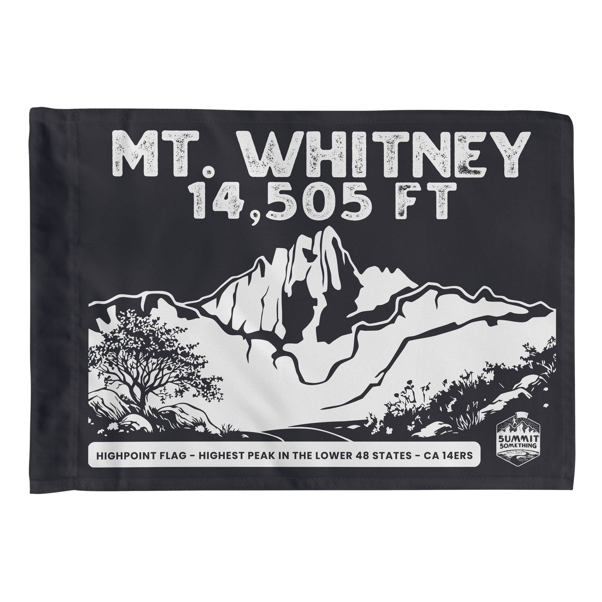 Mt. Whitney summit flag - California State Highpoint | California 14er
