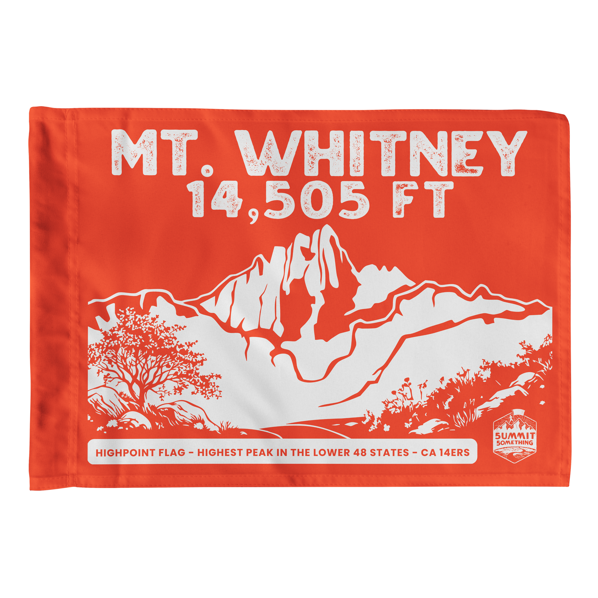 Mt. Whitney summit flag - California State Highpoint | California 14er