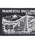 Charcoal summit flag for the famous Manitou Incline to celebrate reaching the top.  The perfect hiker gift.