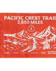 Pacific Crest Trail Flag featuring mountain-inspired design for hikers and backpackers