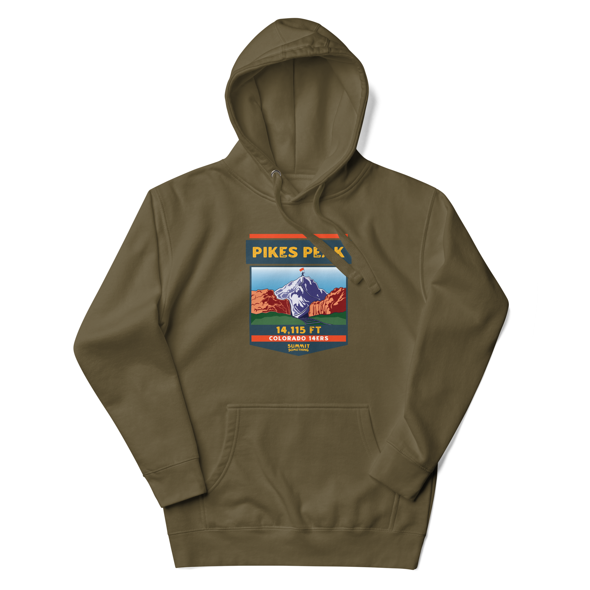 Pikes Peak Hoodie - Perfect Colorado 14er gift and souvenir