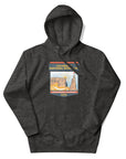 Colorado National Monument hoodie featuring Colorado hiking and red rock landscape artwork, outdoor apparel and gift for hikers and national park adventurers.