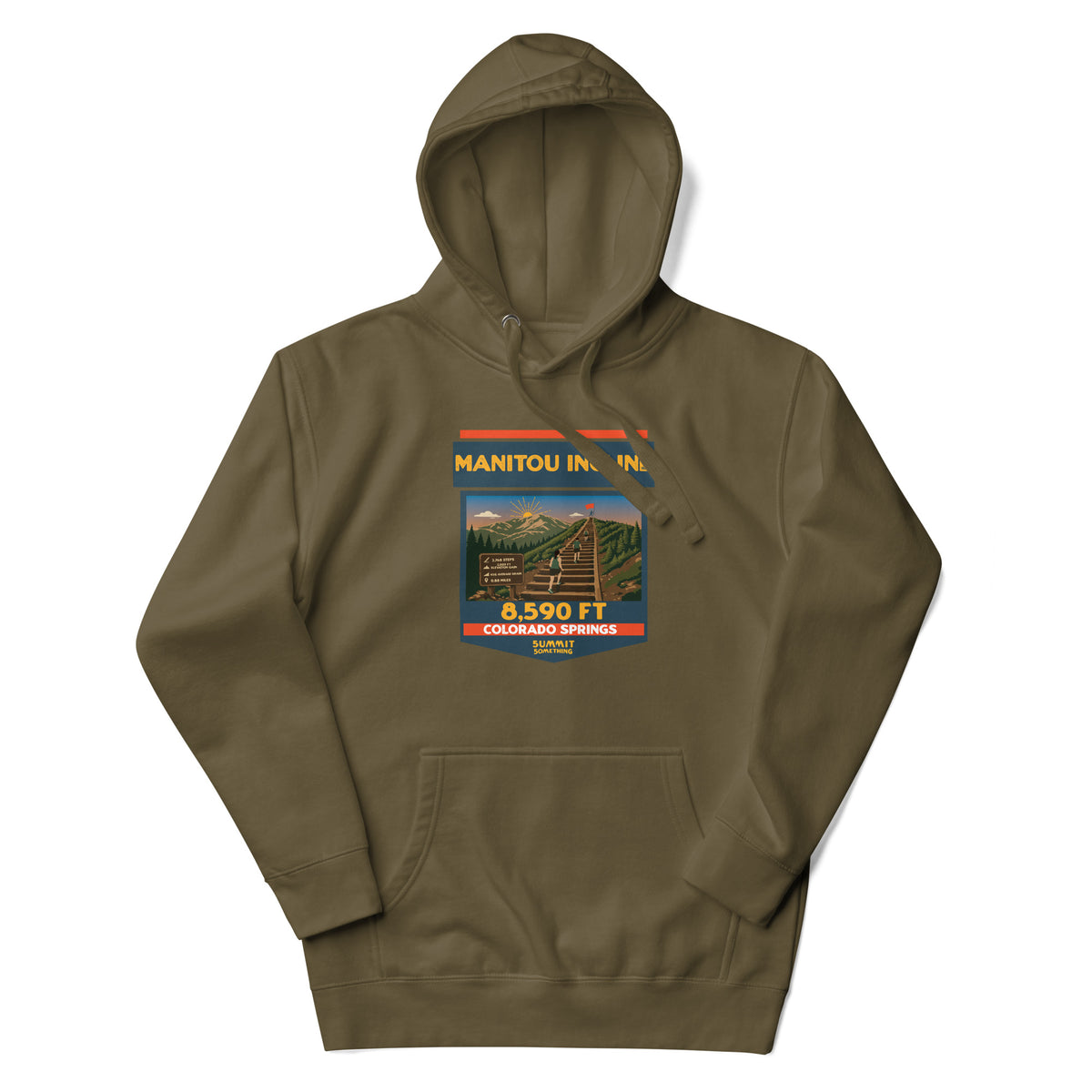 Manitou Incline hoodie that comemorates the steps to the top. 