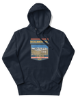 Decalibron Loop hoodie featuring Mount Democrat, Mount Cameron, Mount Lincoln and Mount Bross, Colorado 14er hiking apparel for peak baggers