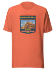 Guadalupe Peak shirt featuring 8,751 ft elevation, Texas Highpoint hiking apparel, perfect hiker or climber gift.